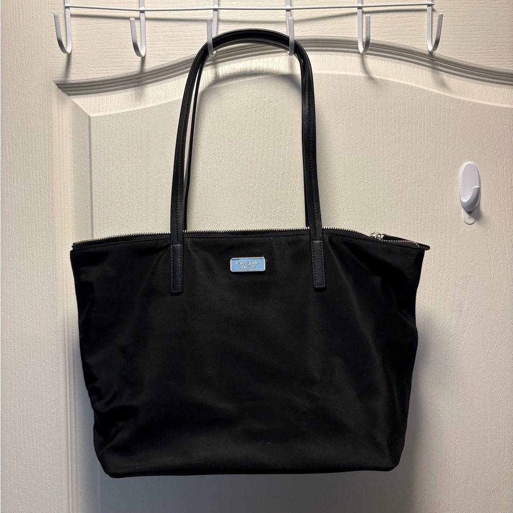 kate spade Black Nylon Tote with Top Handles